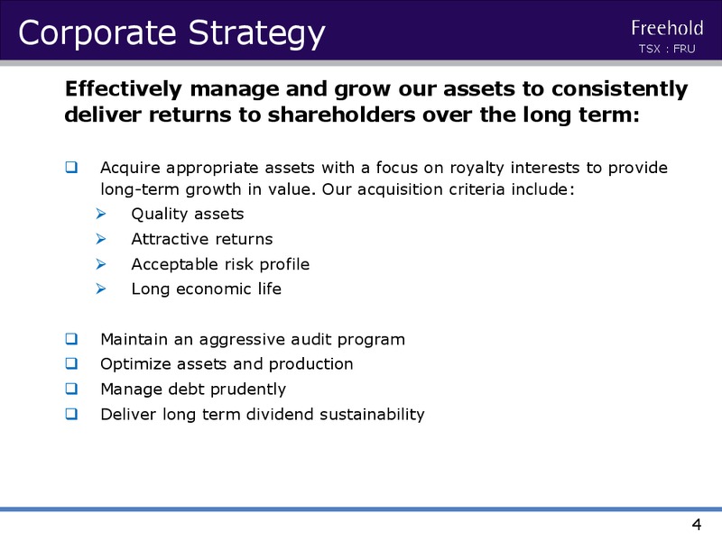 Investor Presentation April 2016 – Freehold Royalties Ltd. – slide 3