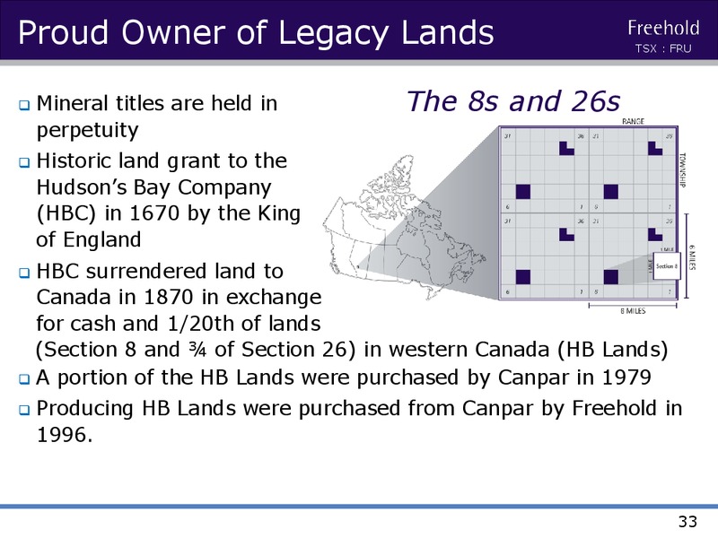 Investor Presentation April 2016 – Freehold Royalties Ltd. – slide 32