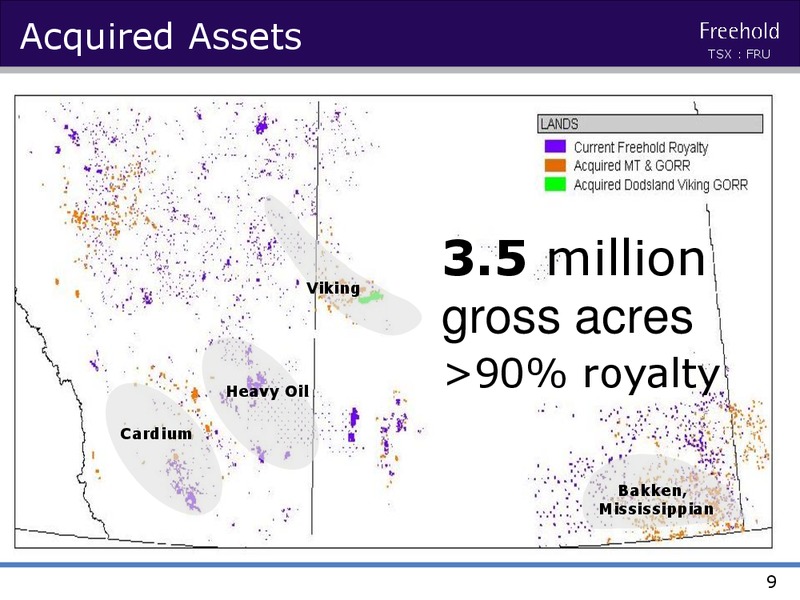 JULY 2015 INVESTOR PRESENTATION – Freehold Royalties Ltd. – slide 8