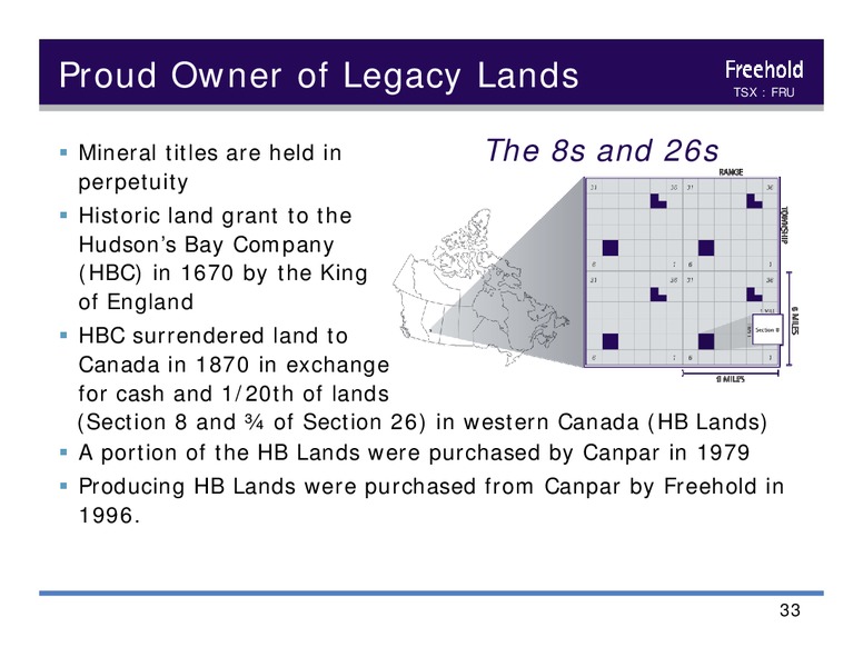 September 2015 Investor Presentation – Freehold Royalties Ltd. – slide 32