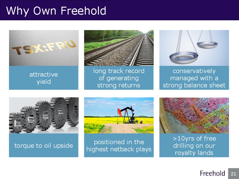 September 2016 Investor Presentation – Freehold Royalties Ltd. – slide 21
