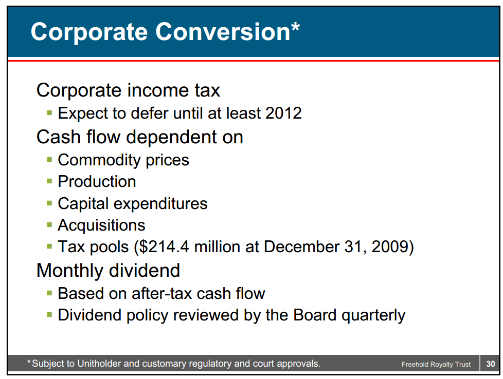 May 2010 Investor Presentation – Freehold Royalties Ltd. – slide 28