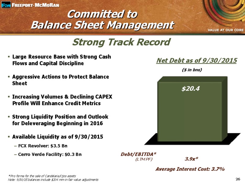 Q3 2015 Earnings Conference Call – Freeport-Mcmoran Inc. – slide 25