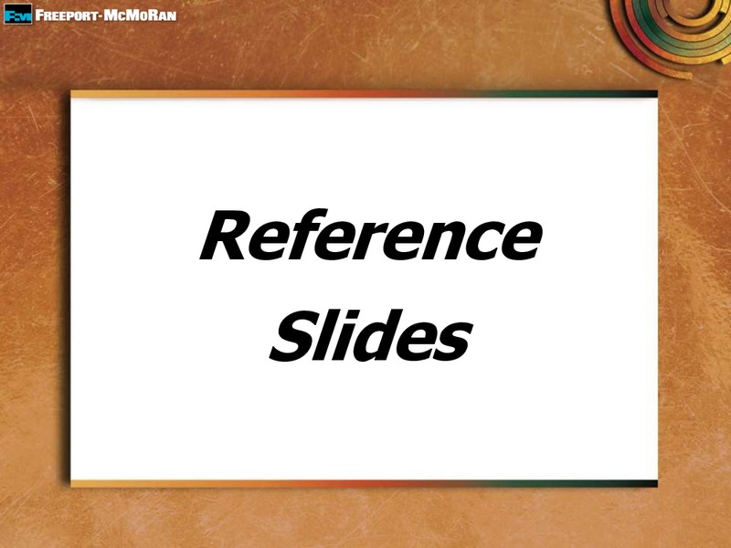 Q3 2015 Earnings Conference Call – Freeport-Mcmoran Inc. – slide 27