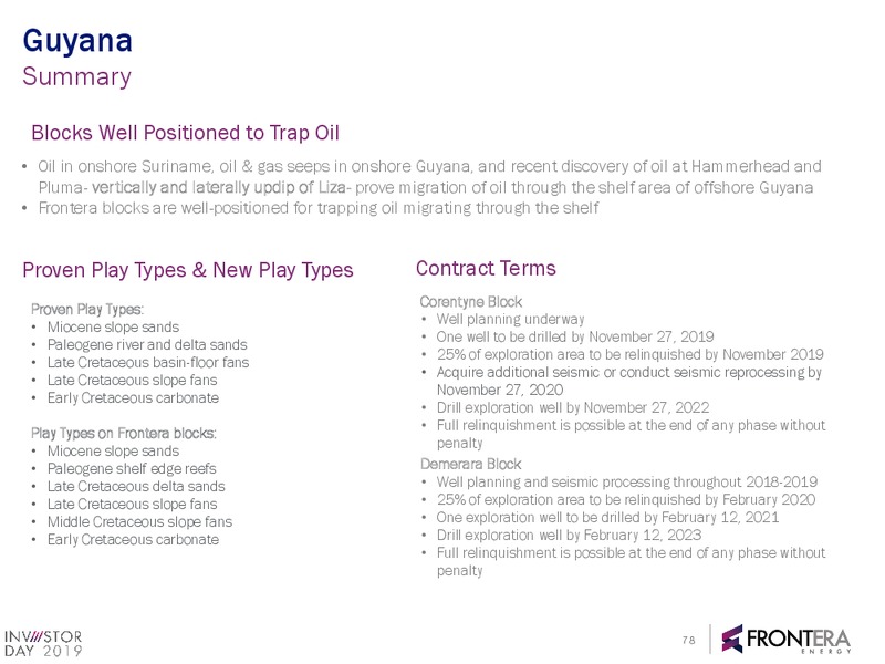 2019 Investor Day Full Presentation – Frontera Energy Corp. – slide 76