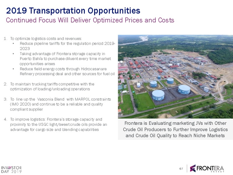 2019 Investor Day Webcast Presentation – Frontera Energy Corp. – slide 65
