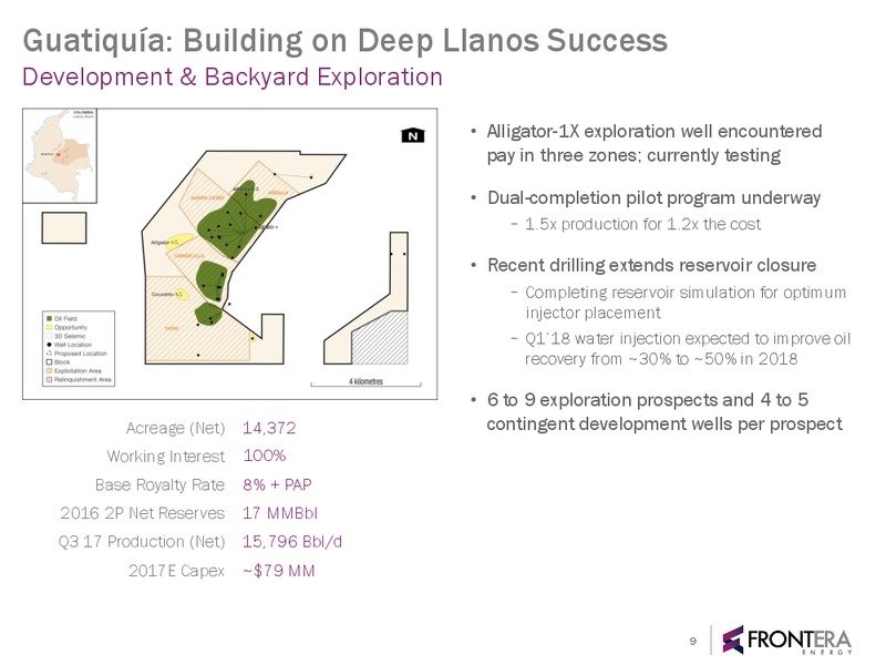 2017 Second Quarter Investor Update – Frontera Energy Corp. – slide 8