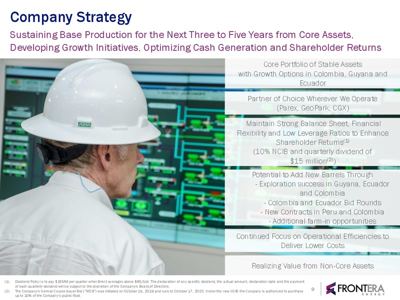 December 2019 Corporate Presentation – Frontera Energy Corp. – slide 8
