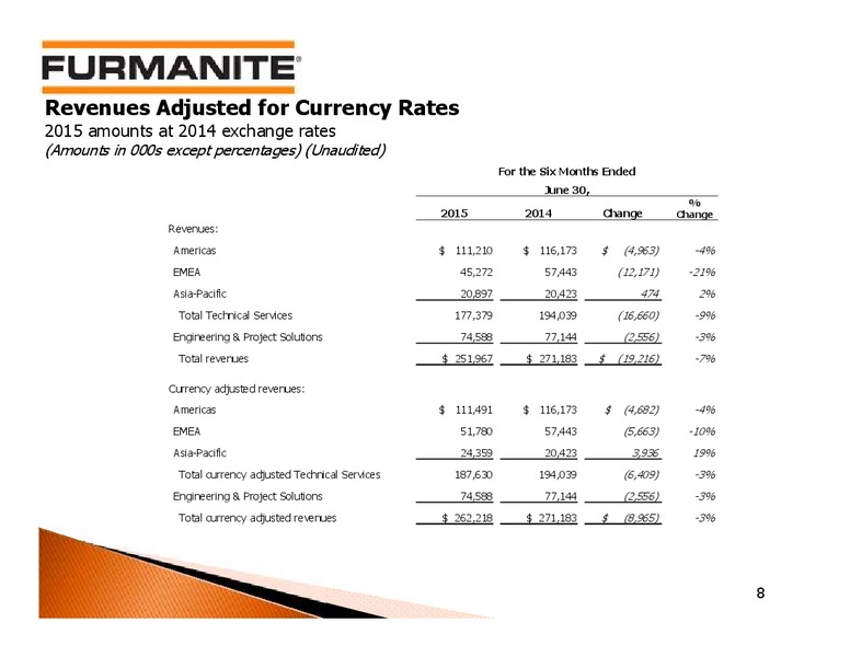 Q2 2015 Earnings Call – Furmanite – slide 7