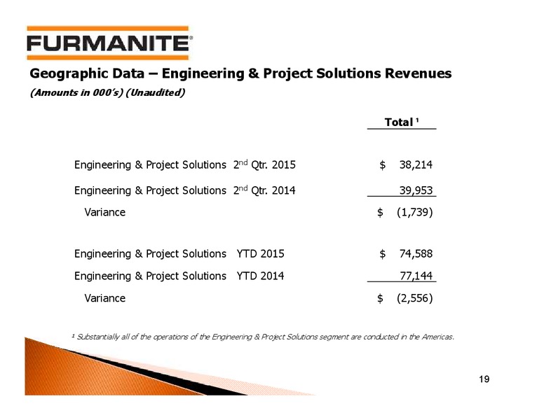 Q2 2015 Earnings Call – Furmanite – slide 18