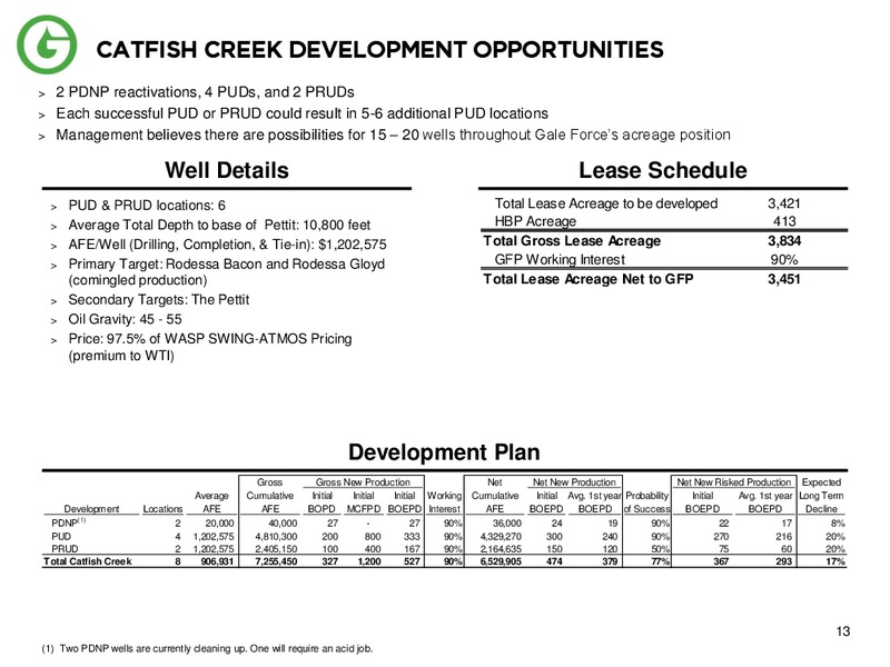 OVERVIEW  OF GALE FORCE PETROLEUM INC – Gale Force Petroleum Inc. – slide 12