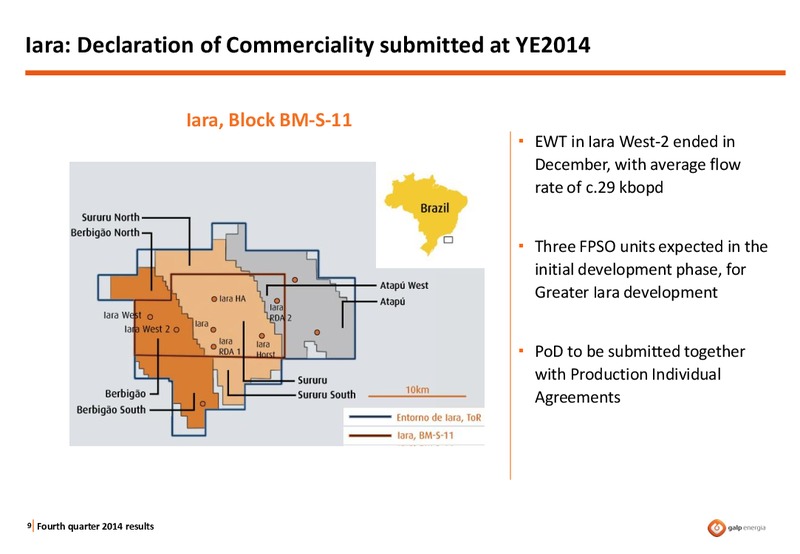 Q4 2014 RESULTS – Galp Energia – slide 8