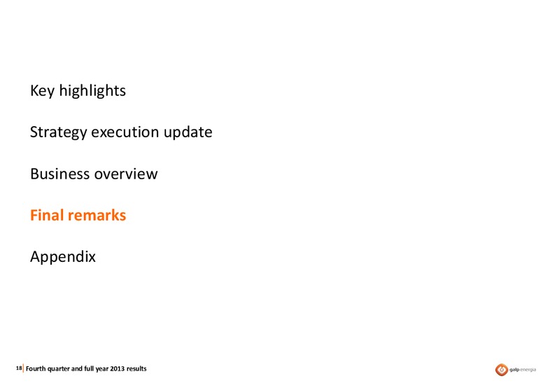 Q4 2013 RESULTS – Galp Energia – slide 17