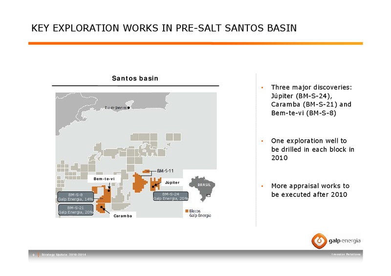 STRATEGY UPDATE 2010 2014 – Galp Energia – slide 9