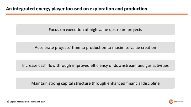 STRATEGY OVERVIEW – Galp Energia – slide 2