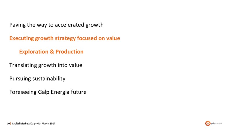 STRATEGY OVERVIEW – Galp Energia – slide 10