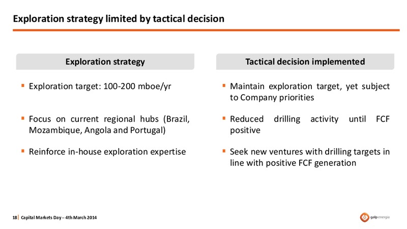 STRATEGY OVERVIEW – Galp Energia – slide 18