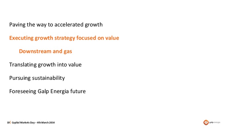 STRATEGY OVERVIEW – Galp Energia – slide 19
