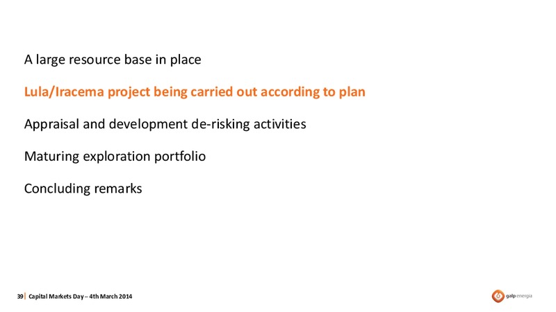 STRATEGY OVERVIEW – Galp Energia – slide 39