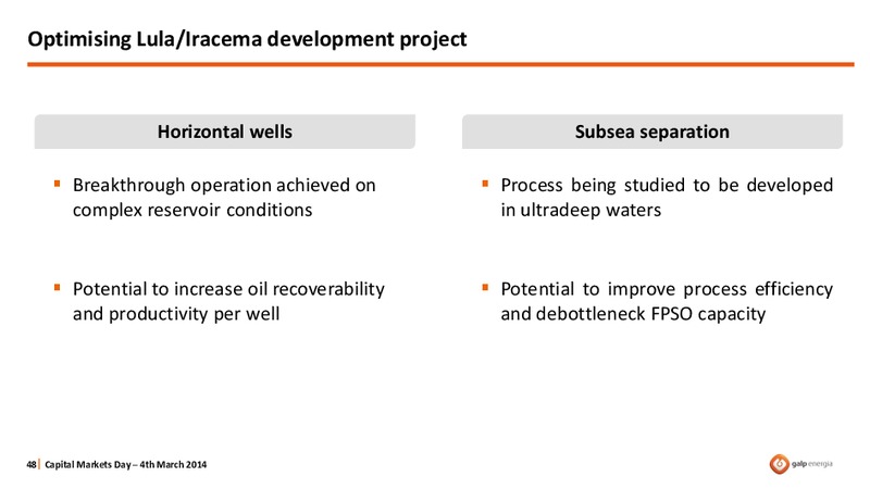 STRATEGY OVERVIEW – Galp Energia – slide 48