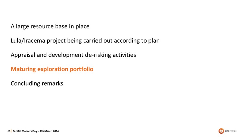 STRATEGY OVERVIEW – Galp Energia – slide 60