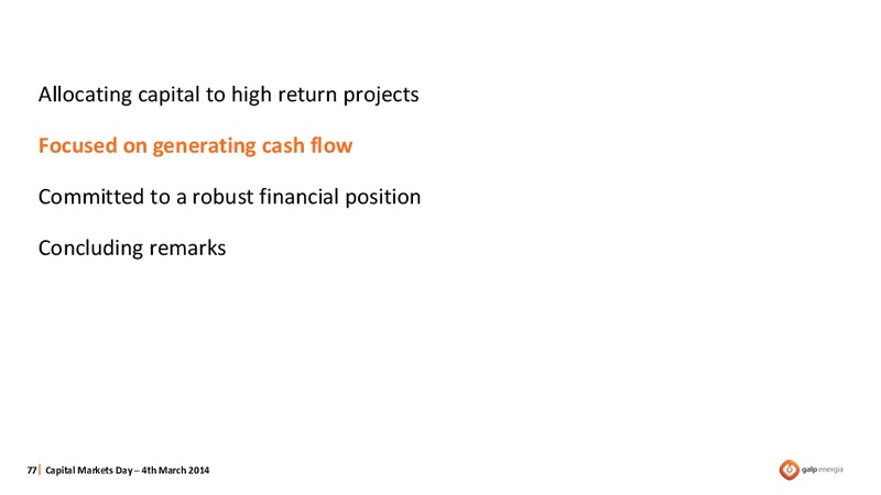 STRATEGY OVERVIEW – Galp Energia – slide 77