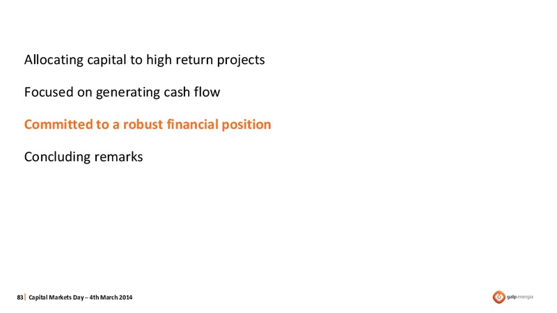 STRATEGY OVERVIEW – Galp Energia – slide 83