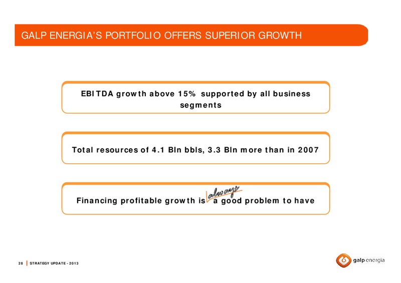 MARCH 2009 STRATEGY UPDATE – Galp Energia – slide 28
