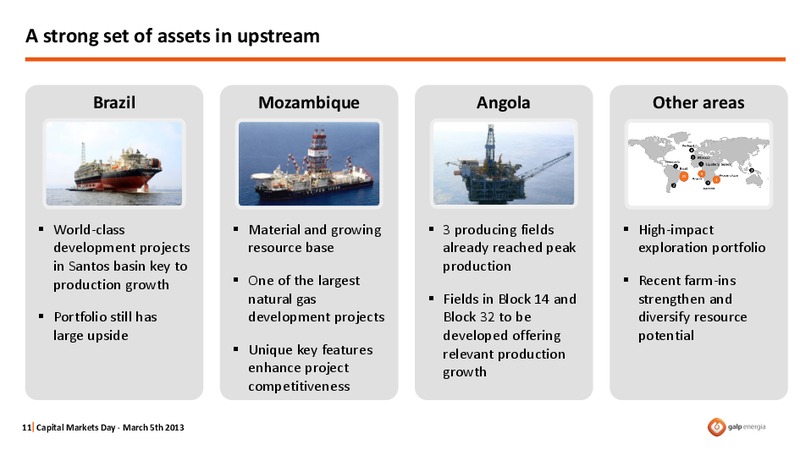 CAPITAL MARKETS DAY 2013 – Galp Energia – slide 11