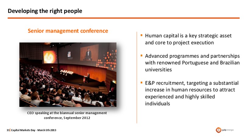 CAPITAL MARKETS DAY 2013 – Galp Energia – slide 31
