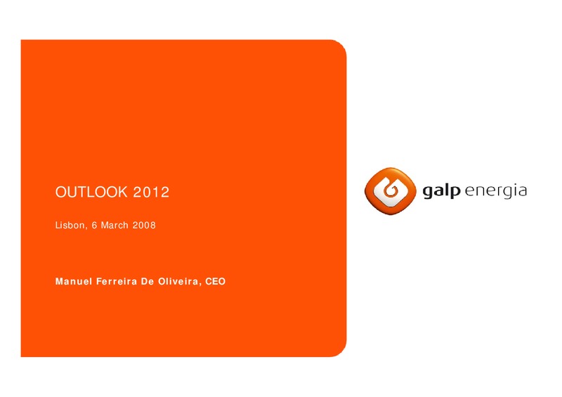 MARCH 2008 OULTLOOK – Galp Energia – slide 1