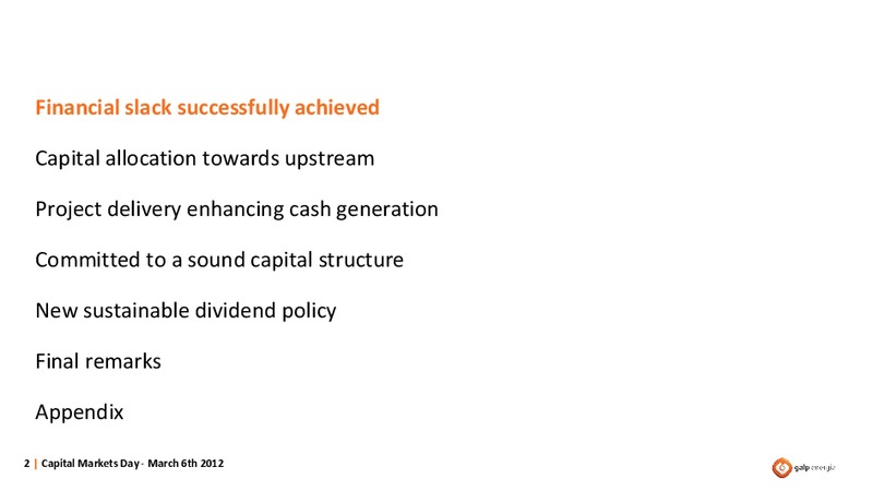 CAPITAL MARKETS DAY – Galp Energia – slide 2