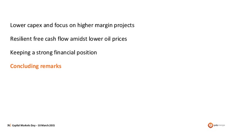 CAPITAL MARKETS DAY – Galp Energia – slide 76