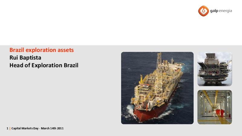 BRAZIL EXPLORATION ASSETS – Galp Energia – slide 1
