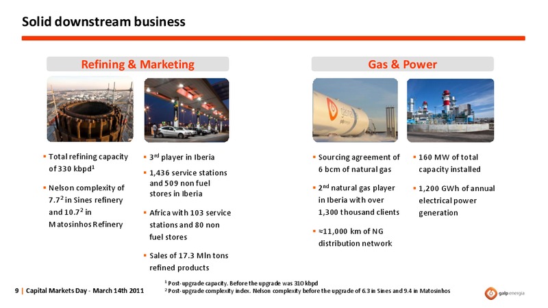 DELIVERING GROWTH THROUGH EXPLORATION AND PRODUCTION – Galp Energia – slide 9