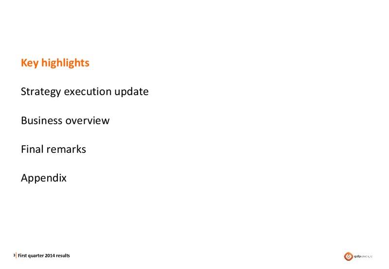 Q1 2014 RESULTS – Galp Energia – slide 2