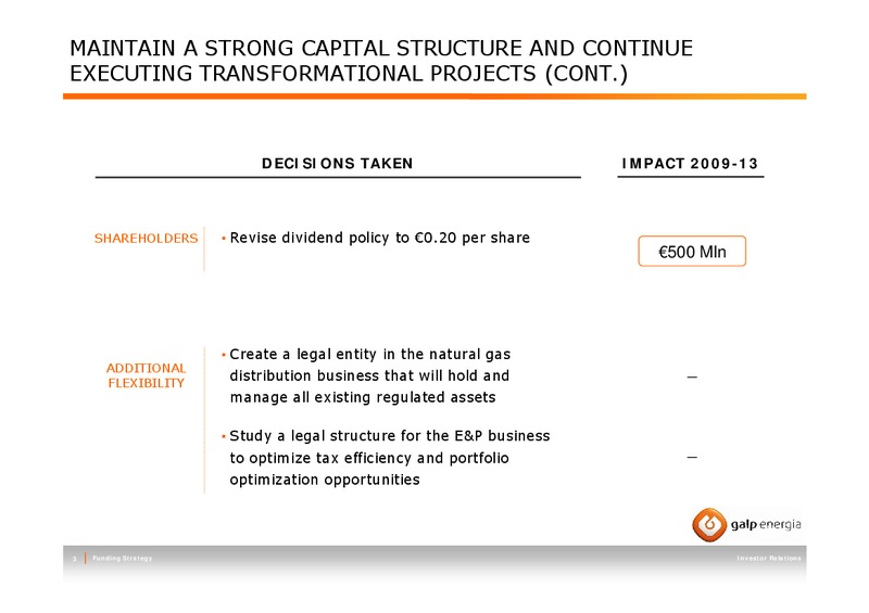 MAY 2009 INVESTOR PRESENTATION – Galp Energia – slide 3