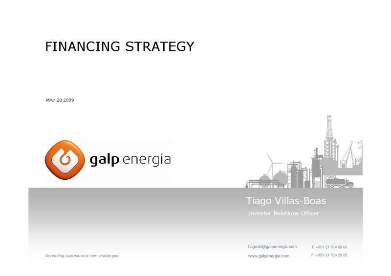 MAY 2009 INVESTOR PRESENTATION – Galp Energia – slide 8
