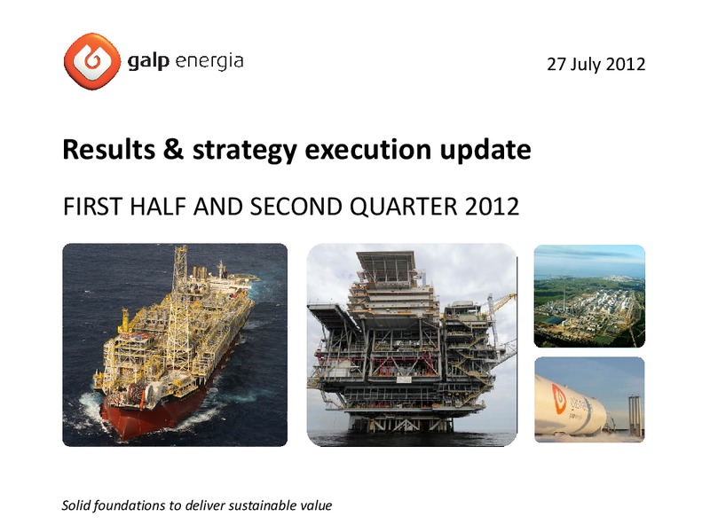 Q2 2012 RESULTS – Galp Energia – slide 1