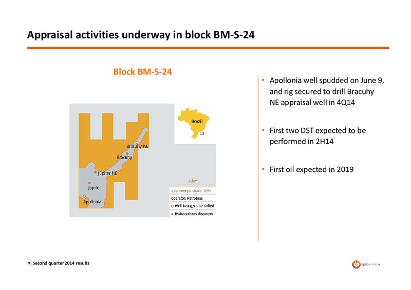 Q2 2014 RESULTS – Galp Energia – slide 8
