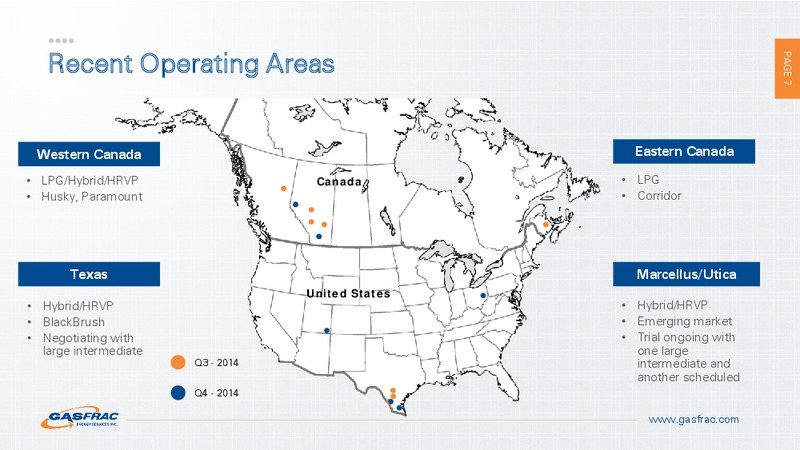 INVESTOR PRESENTATION – Gasfrac Energy Services Inc. – slide 6