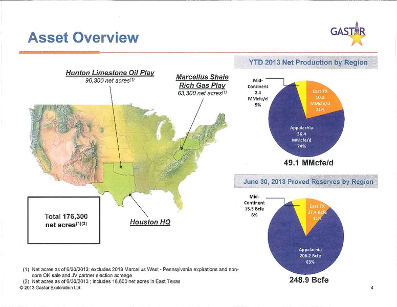 Investor Presentation – Gastar Exploration, Ltd. – slide 3