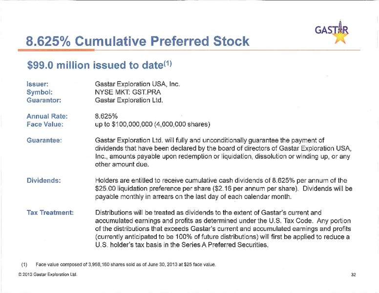 Investor Presentation – Gastar Exploration, Ltd. – slide 31