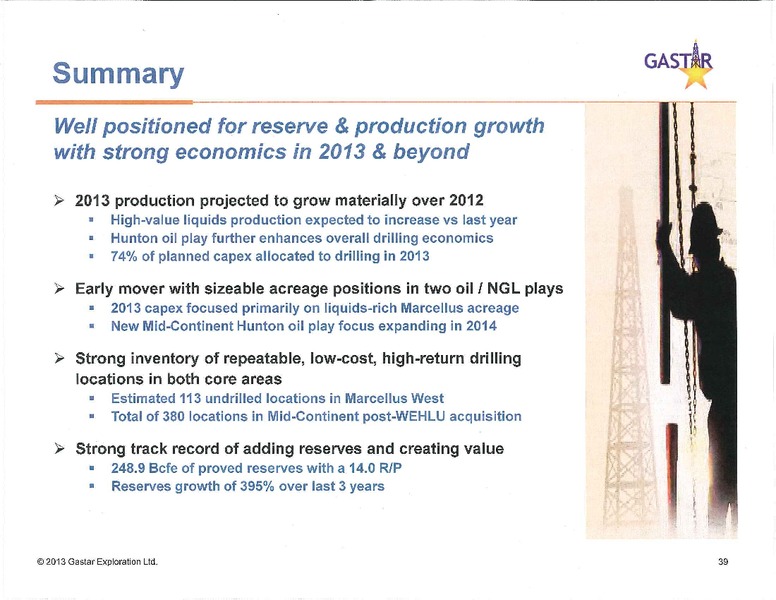 Investor Presentation – Gastar Exploration, Ltd. – slide 38