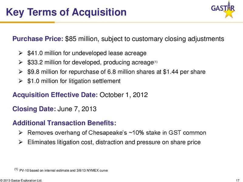 IPAA OGIS – Gastar Exploration, Ltd. – slide 16