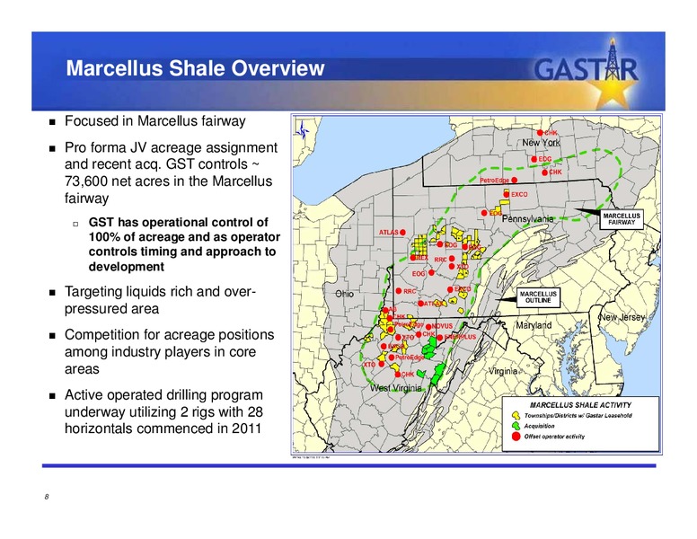 JUNE 2011 INVESTOR PRESENTATION – Gastar Exploration, Ltd. – slide 7