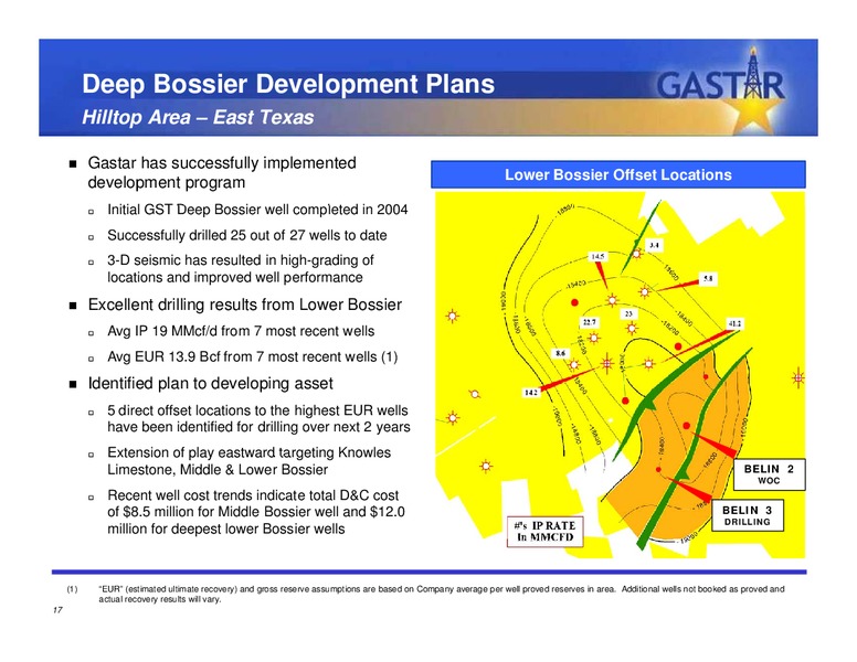 JUNE 2011 INVESTOR PRESENTATION – Gastar Exploration, Ltd. – slide 16