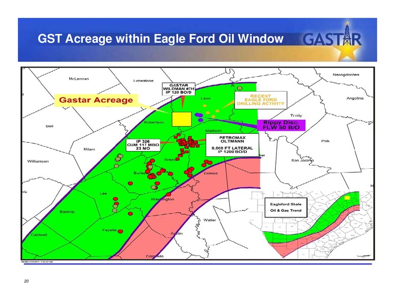 JUNE 2011 INVESTOR PRESENTATION – Gastar Exploration, Ltd. – slide 19