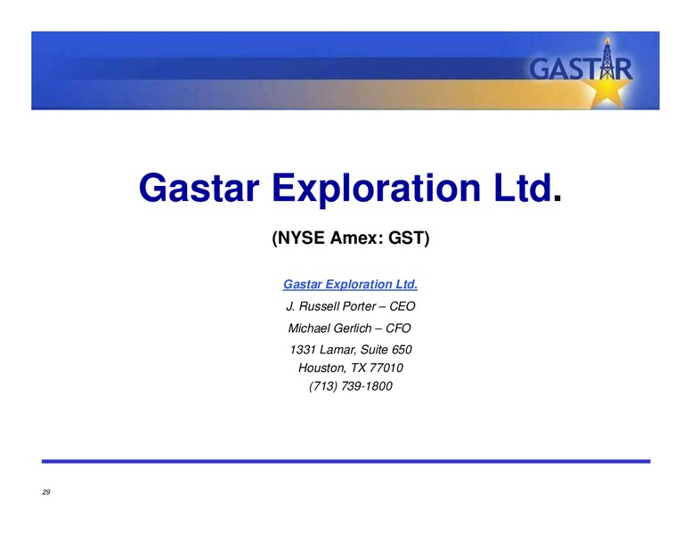 JUNE 2011 INVESTOR PRESENTATION – Gastar Exploration, Ltd. – slide 28