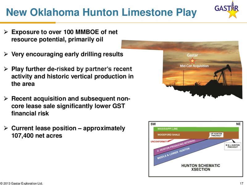 AUGUST 2013 CORPORATE PRESENTATION – Gastar Exploration, Ltd. – slide 16